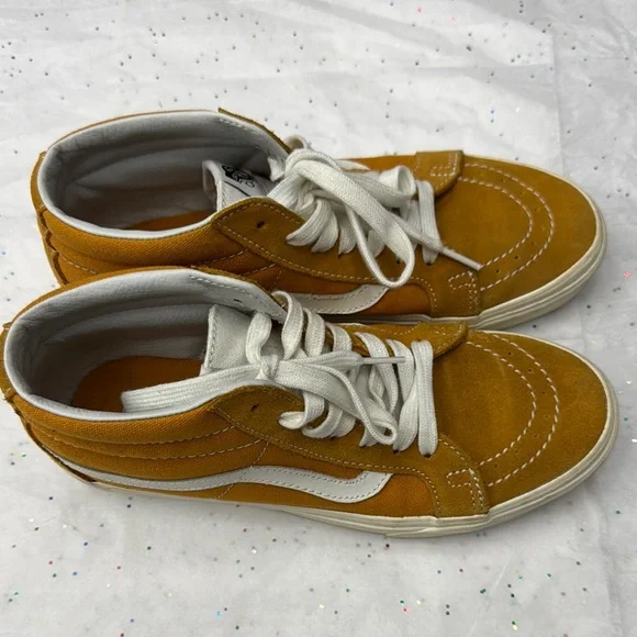 Vans Golden High-Top Sneakers with White Accents - Picture 2 of 7